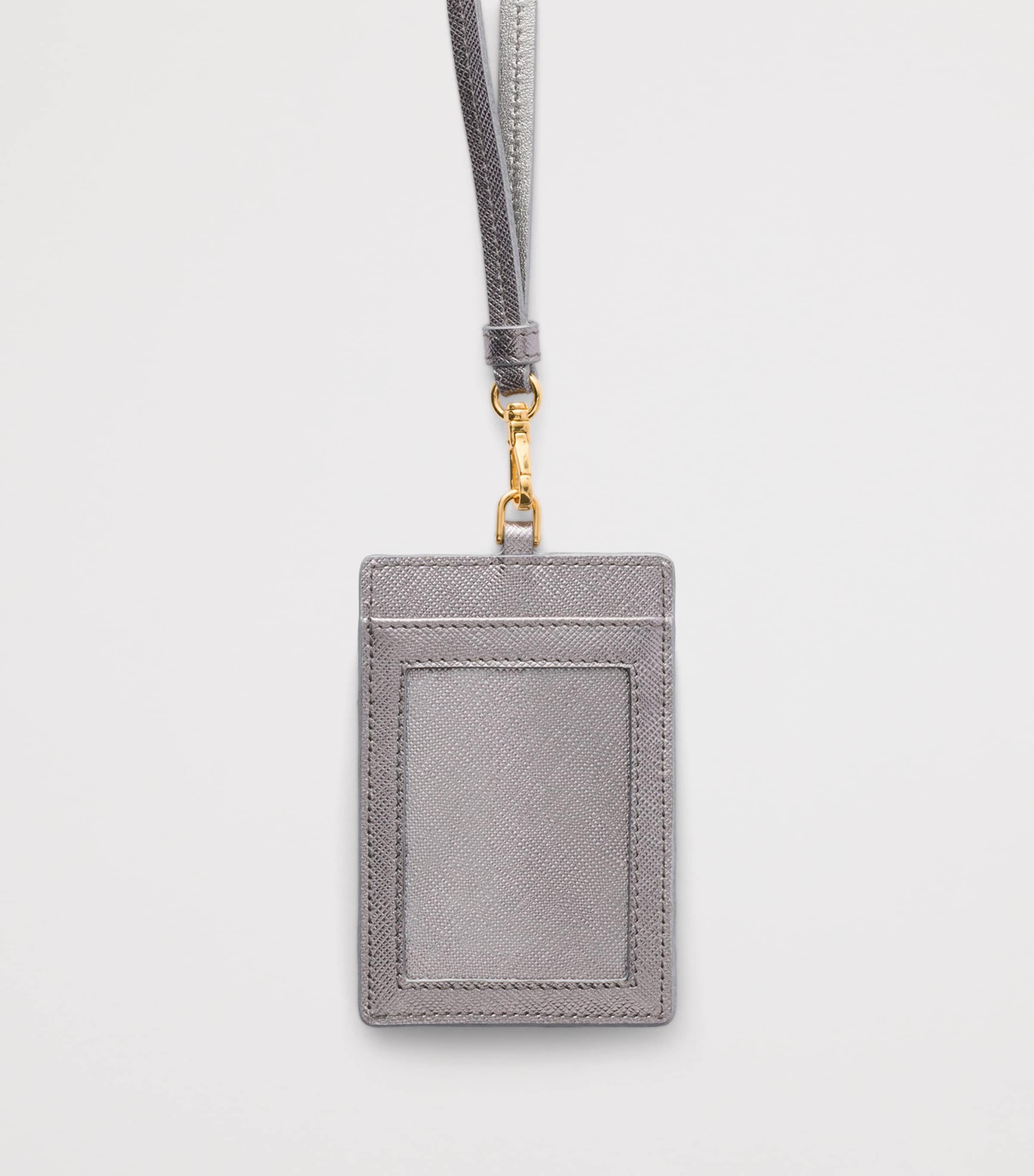 Prada Saffiano leather badge holder, imported from the UK