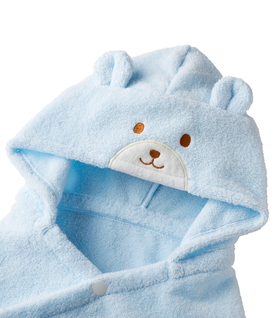 Miki House cotton bath poncho set with mitten and toy, UK version
