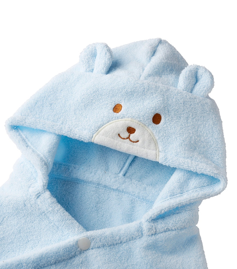 Miki House cotton bath poncho set with mitten and toy, UK version