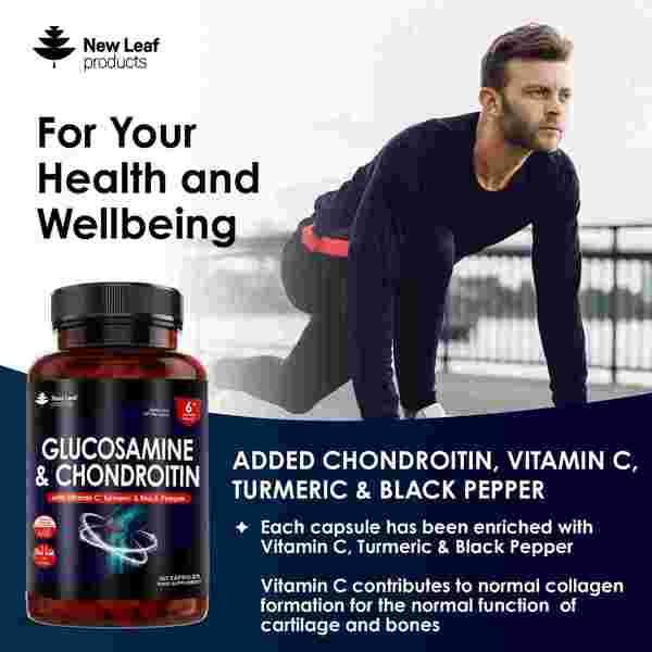 Glucosamine & Chondroitin + Vitamin C Turmeric 365 Capsules GOODS Superdrug   