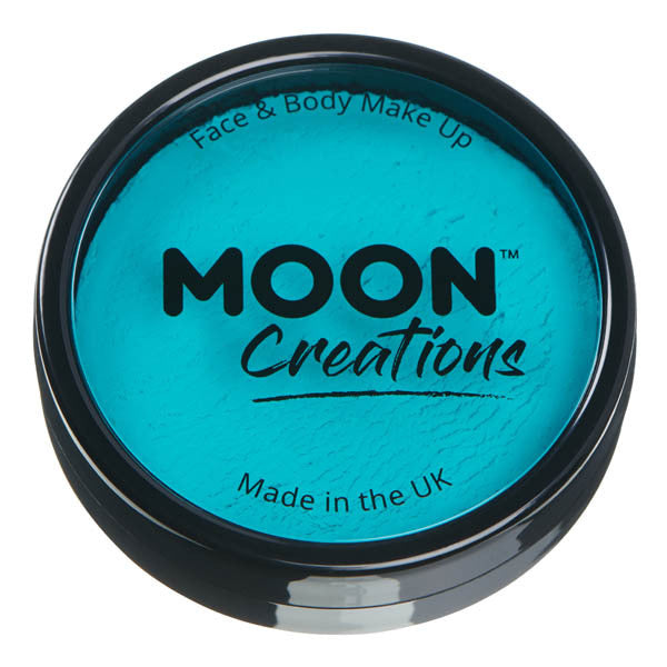 Moon Creations Pro Face Paint Cake Pot Turquoise, imported from the UK