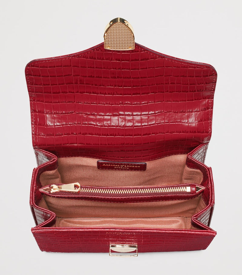 Aspinal of London midi Mayfair top-handle leather bag - British product