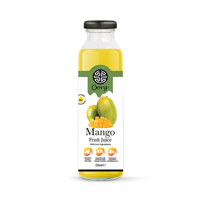 OORG natural mango juice 250ml x 6 (British brand)