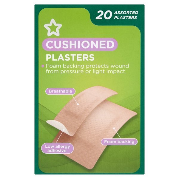 Superdrug Cushioned Plasters X 20 GOODS Superdrug   