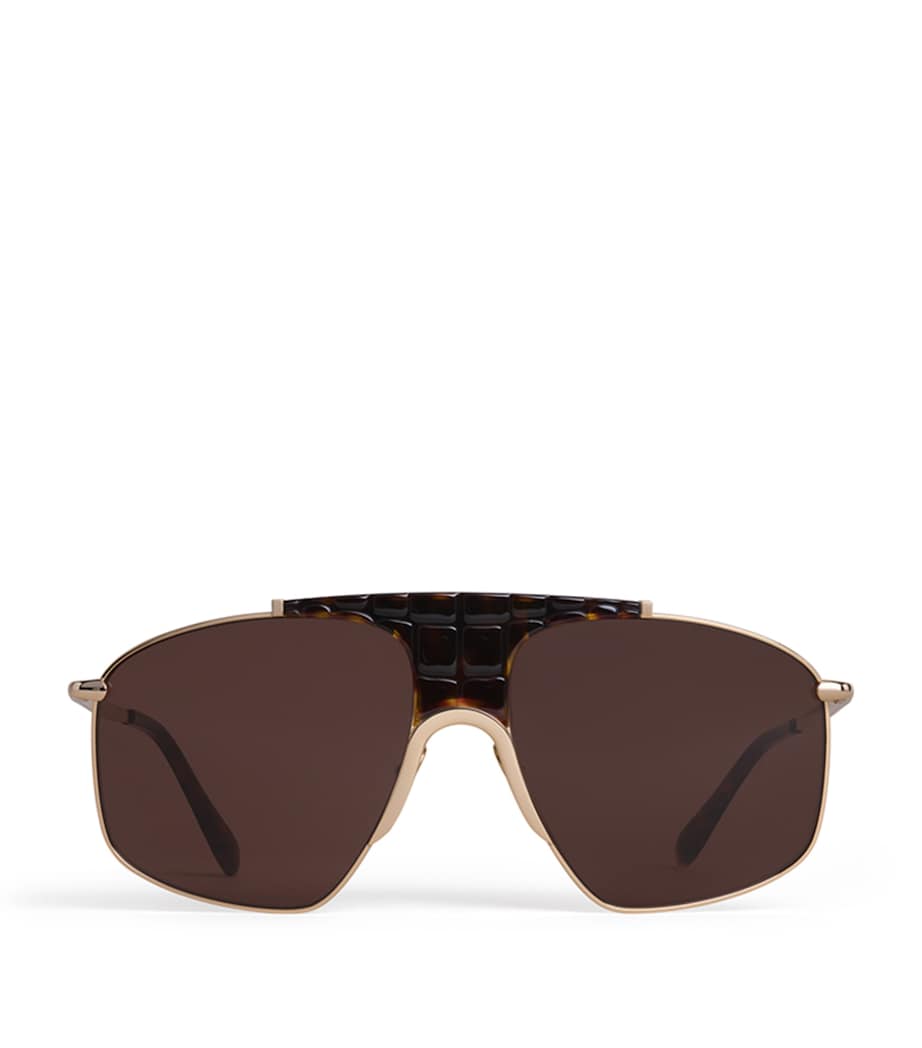 Alaïa metal aviator mask sunglasses, UK version
