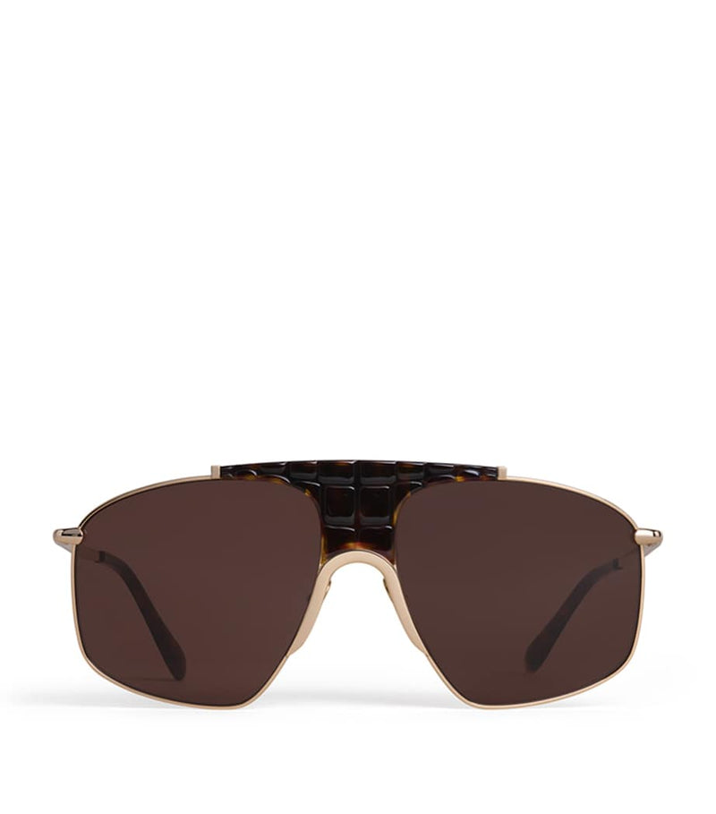 Alaïa metal aviator mask sunglasses, UK version