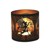 Aroma tealight holder black flying fairy design, UK version