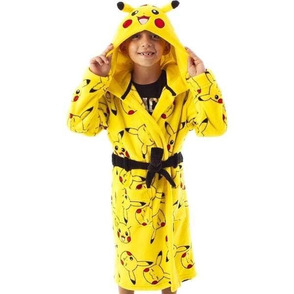 Pokemon Kids Pikachu Faces Dressing Gown (9-10 Years) GOODS Superdrug   