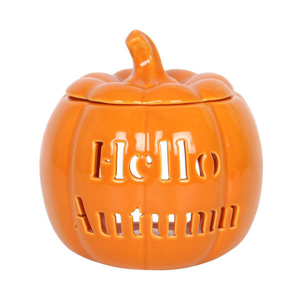 Something Different hello autumn ceramic pumpkin oil burner - British product