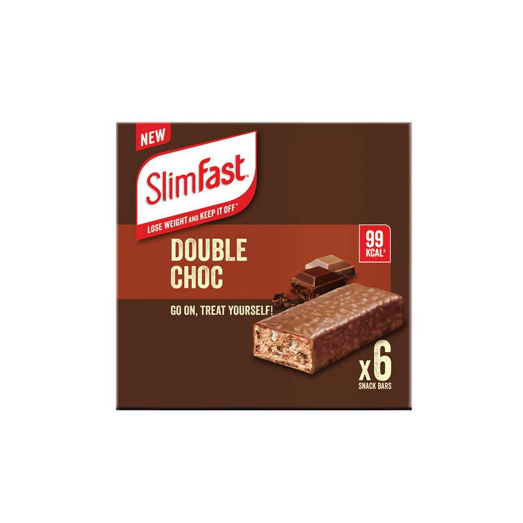 SlimFast Double Chocolate Snack Bar x 6 bars (6 x 25g)