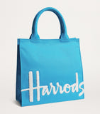 Harrods small cotton logo tote bag (British brand)