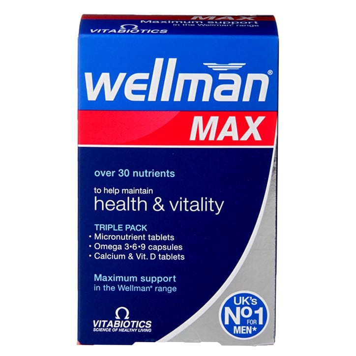 Vitabiotics Wellman Max 84 Capsules Men's Health Holland&Barrett   