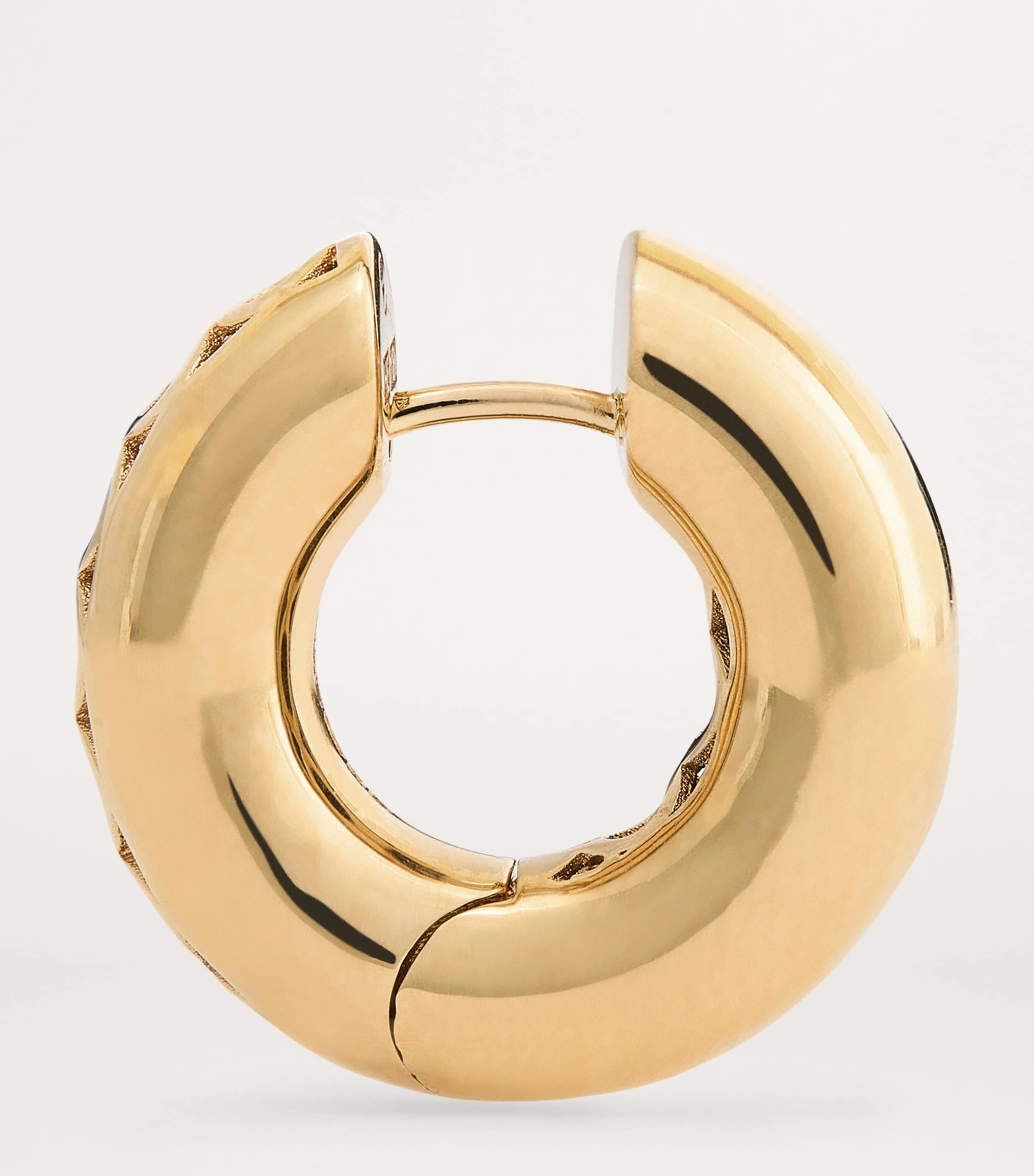 Engelbert yellow gold Absolute Creoles hoop earrings - British product