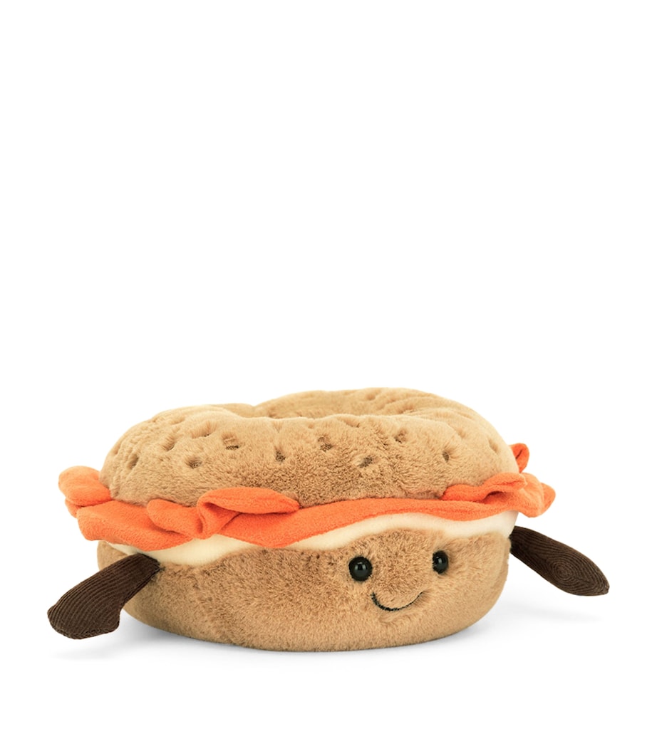 Jellycat Amuseables Bagel soft plush toy 14cm, UK version