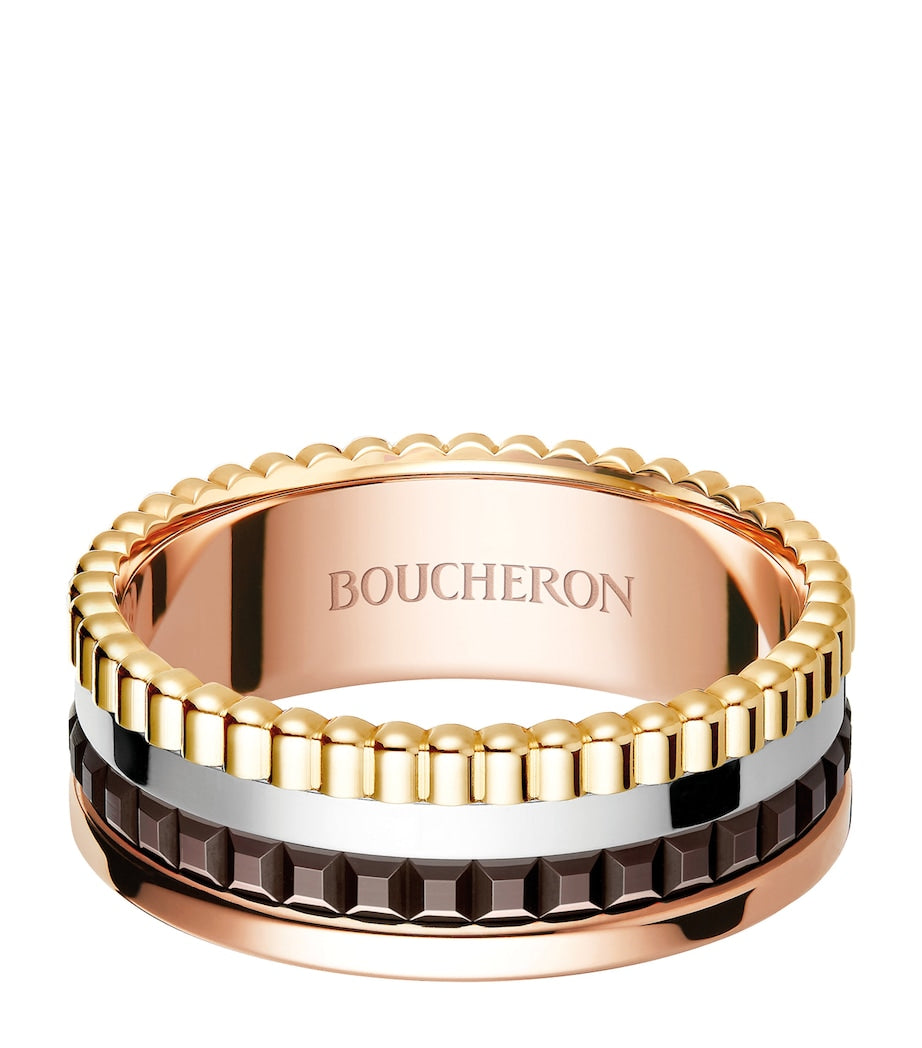 Boucheron Quatre Classique ring mixed gold, UK version