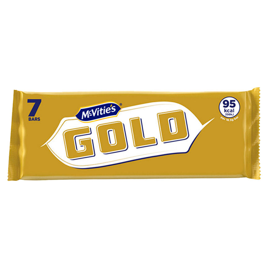 McVitie's Gold Caramel Flavour Biscuit Bars Multipack 7 x 18.3g, 128g GOODS ASDA   