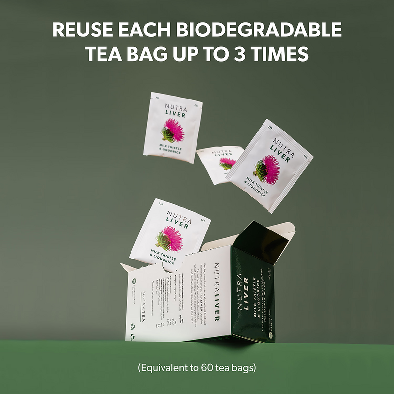 NutraLiver herbal tea 20 tea bags - British product