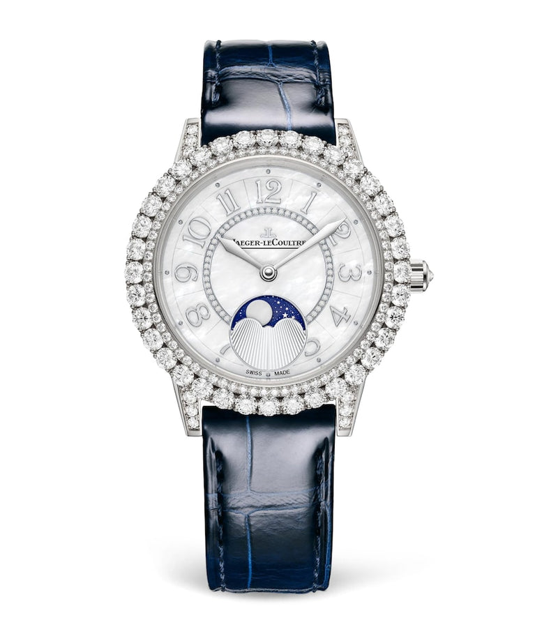 Jaeger-LeCoultre White Gold Dazzling Rendez-Vous Moon Watch 36mm