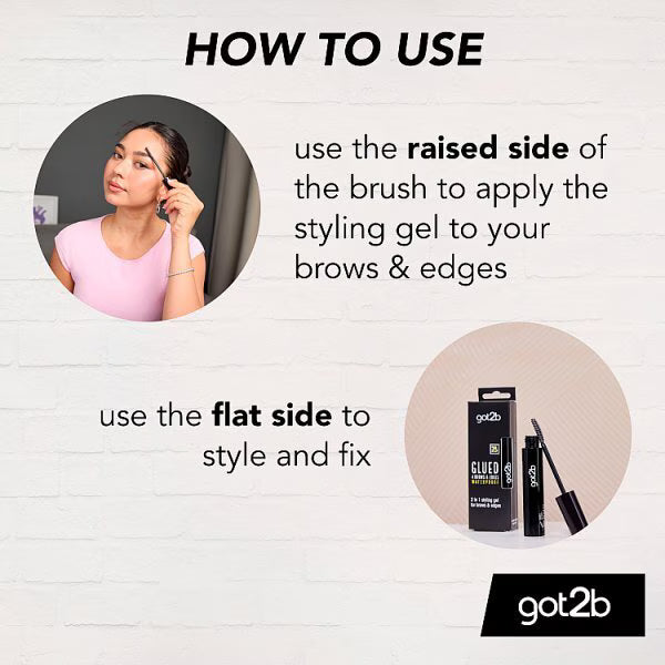 Got2b Glued Waterproof Brow Gel 16ml, UK version