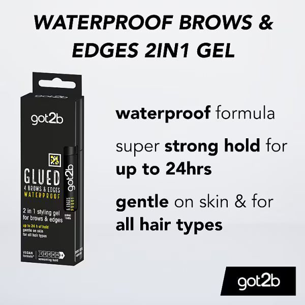 Got2b Glued Waterproof Brow Gel 16ml, UK version