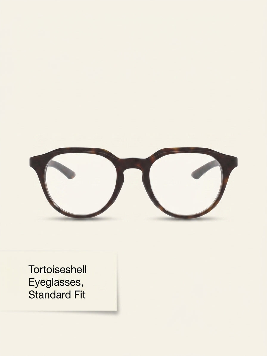 Gucci round acetate eyeglasses with tortoiseshell finish (British brand)