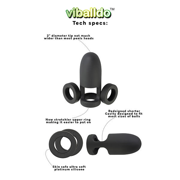 Balldo Viballdo Black sex toy (British brand)