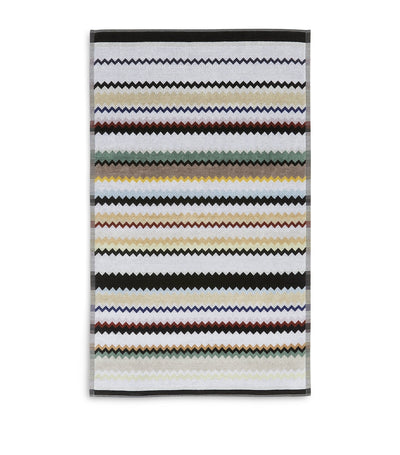 Cotton Bath Towel with Zigzag Pattern 60cm x 100cm