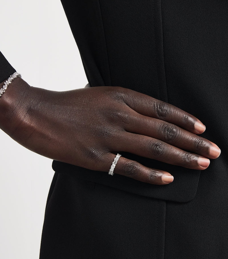 Suzanne Kalan white gold diamond eternity ring - British product