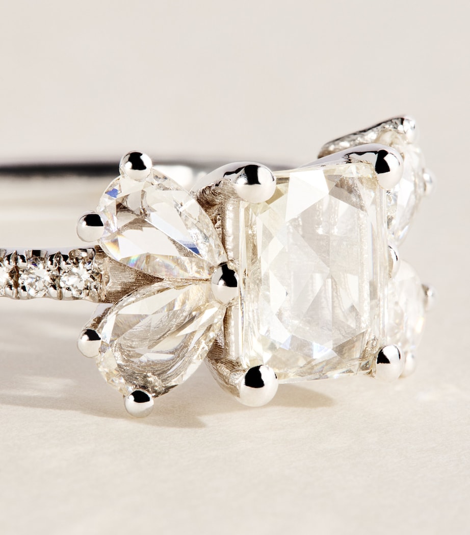Suzanne Kalan butterfly ring white gold diamond, UK version