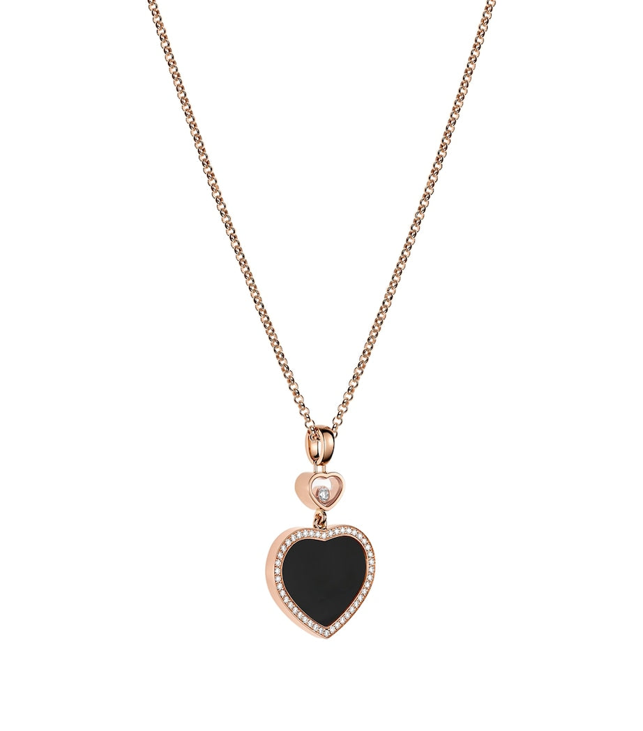 Chopard Happy Hearts rose gold pendant with diamond, imported from the UK