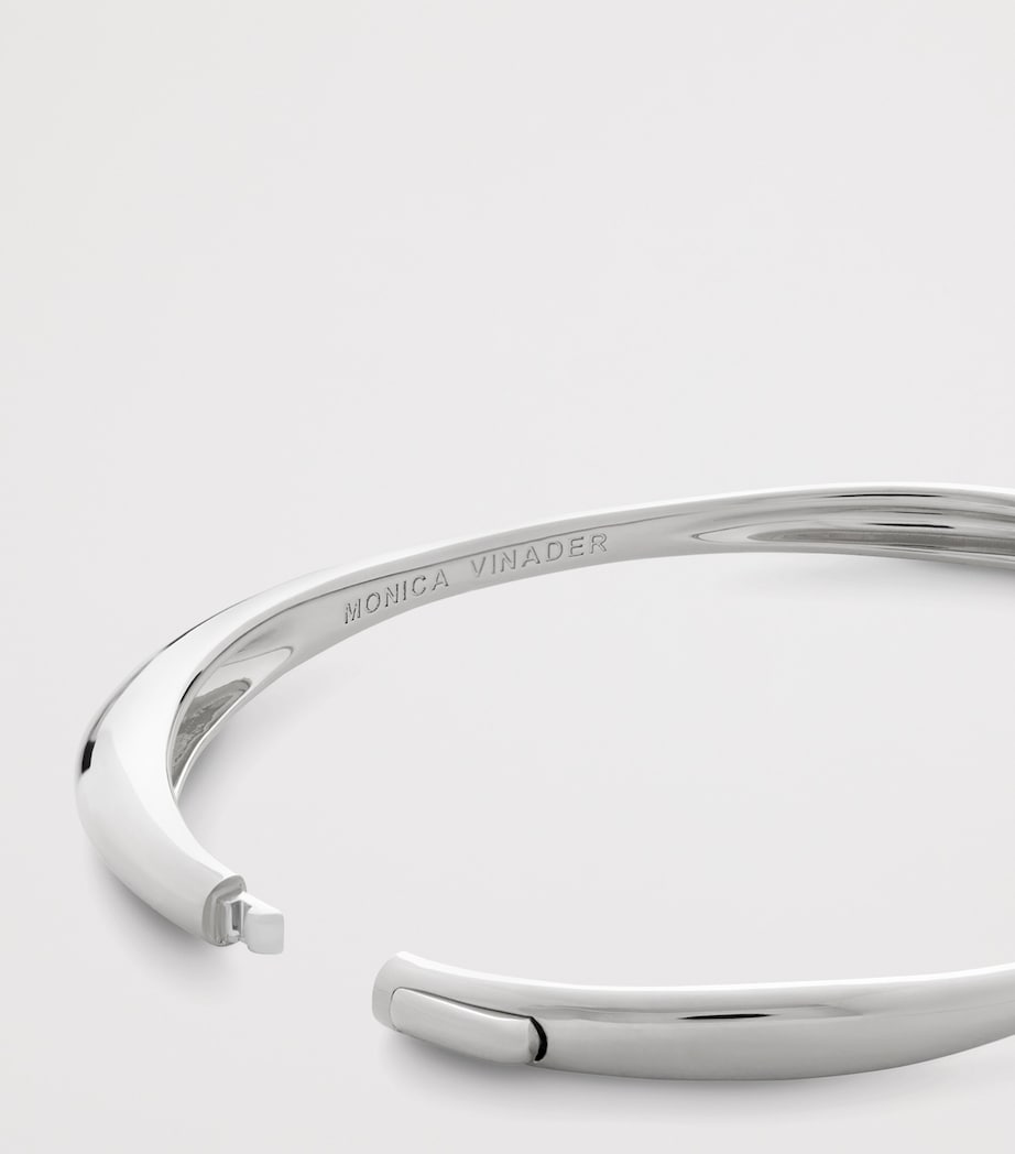 Monica Vinader Nura sterling silver bangle - British product