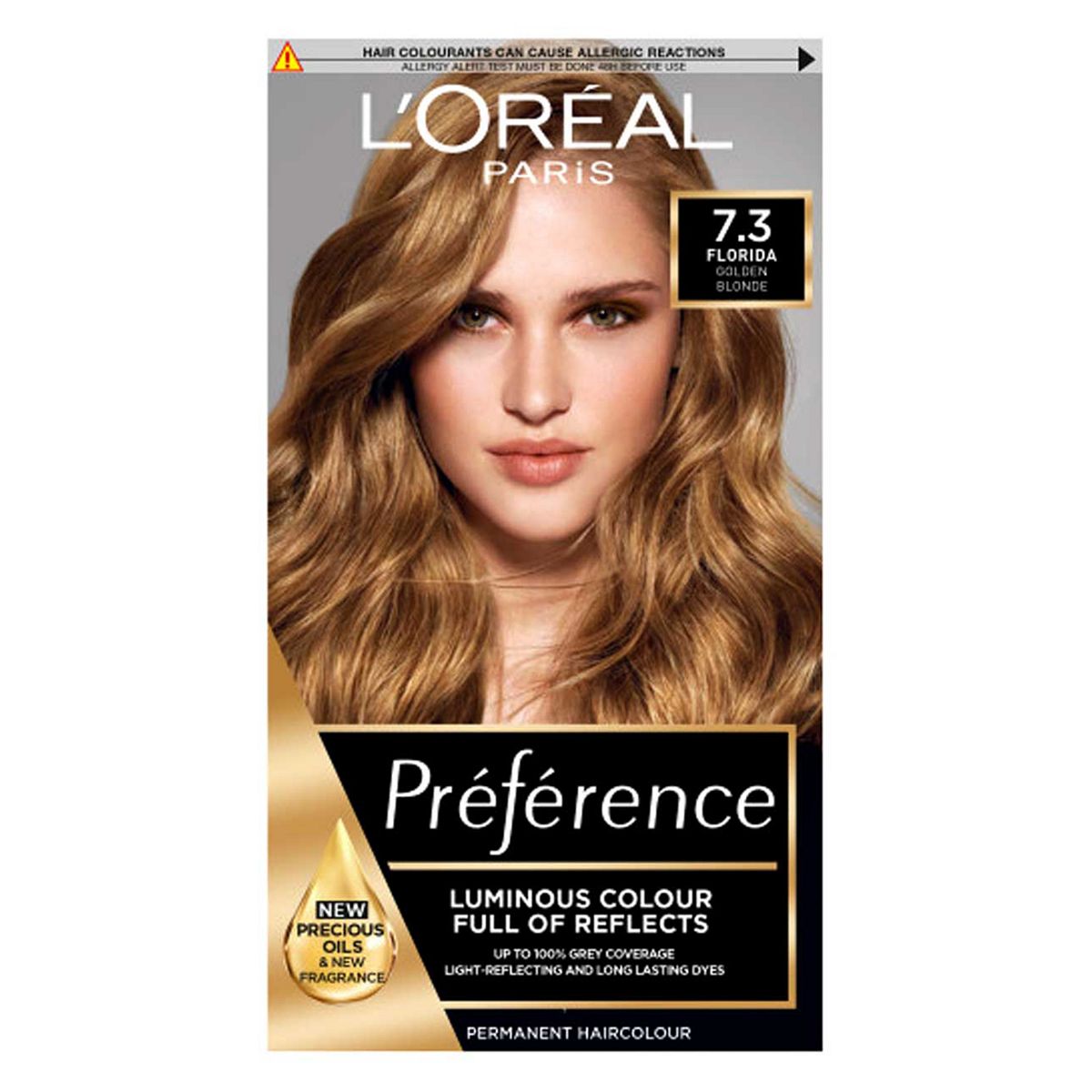 L’Oréal Paris Preference Permanent Hair Dye, Luminous Colour, Golden Blonde 7.3 GOODS Boots   