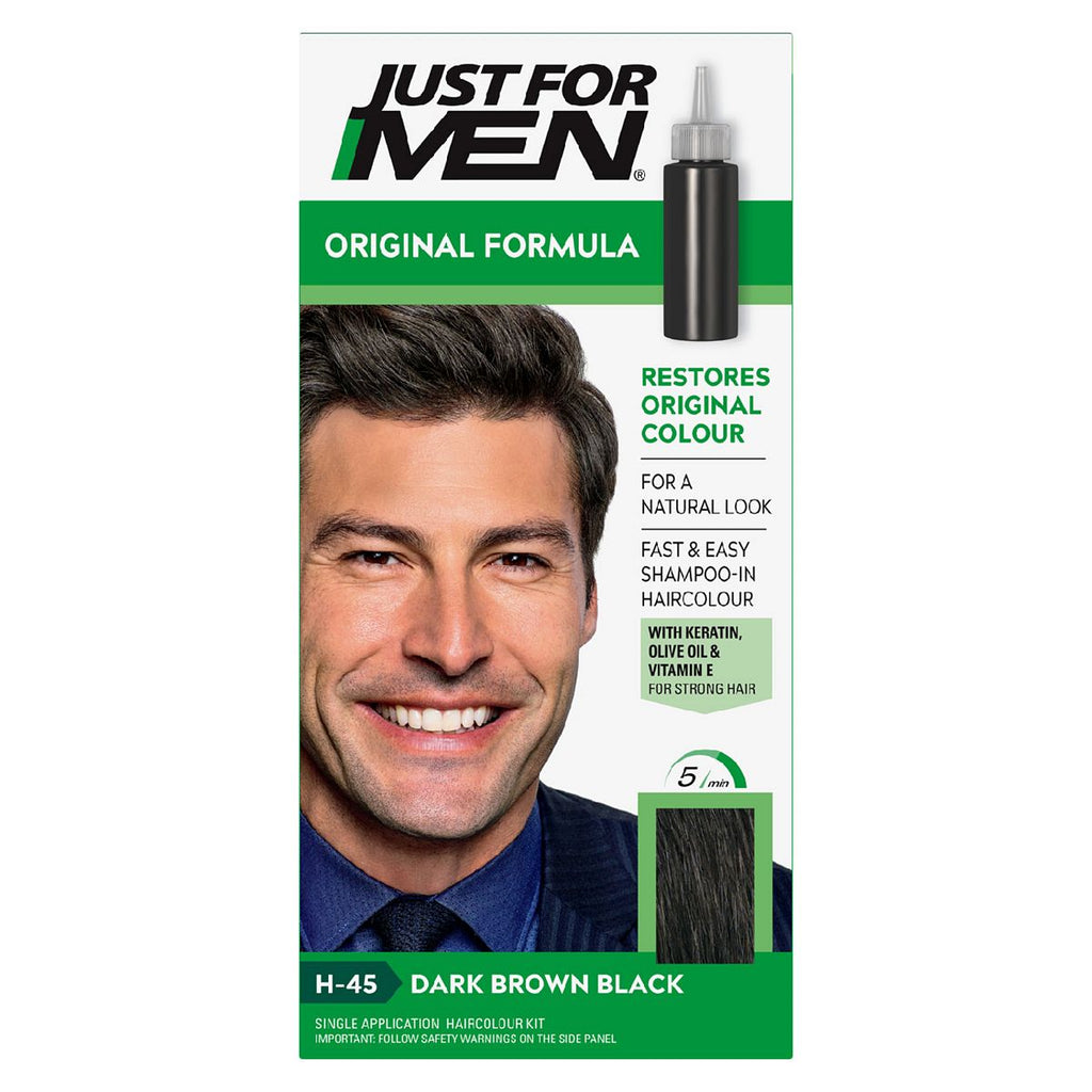 Just For Men Hair Colourant, Natural Dark Brown Black