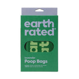 Earth Rated Poop Bags Lavender Tie Handle Bags   120 per pack