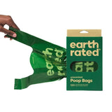 Earth Rated Poop Bags Unscented Tie Handle Bag   120 per pack