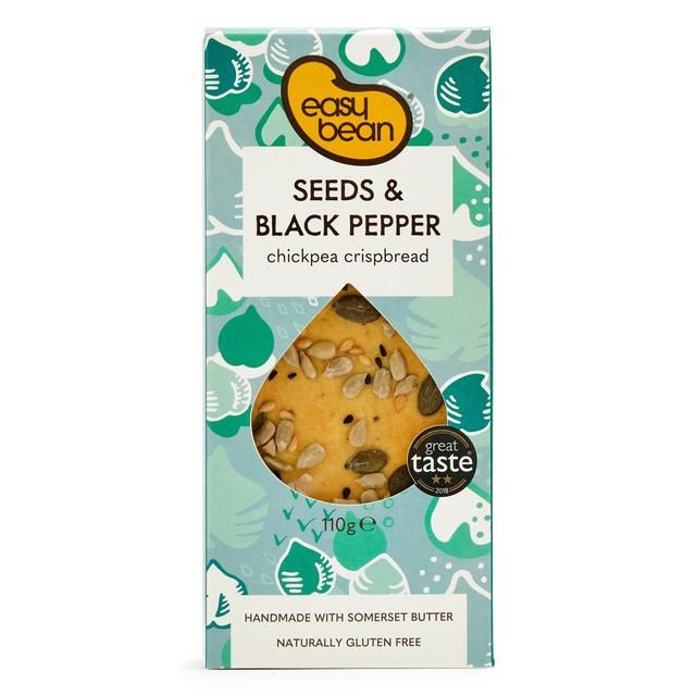 Easy Bean Chickpea Crispbread Seeds & Black Pepper   110g