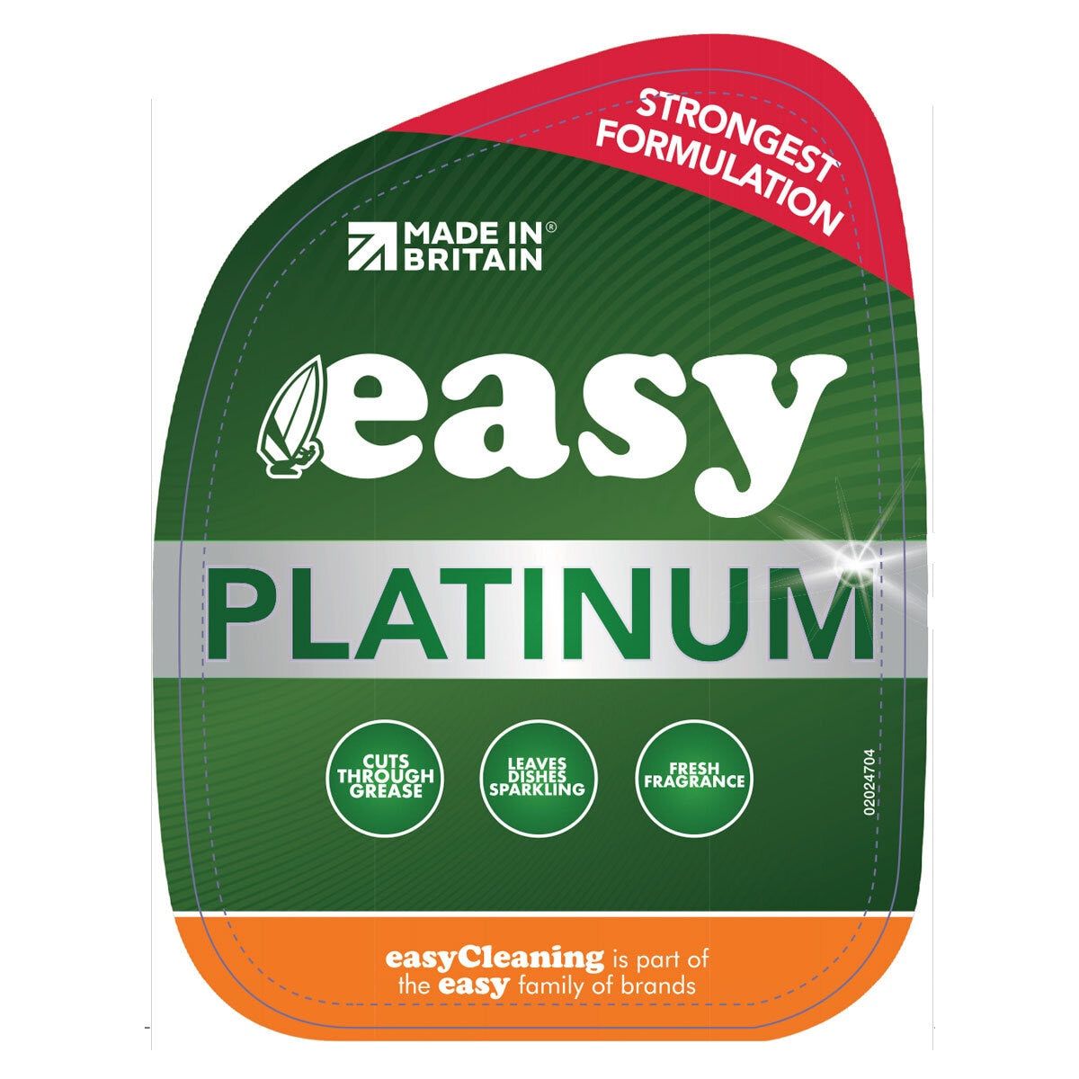 Easy Platinum Washing Up Liquid, 6 x 1L