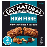 Eat Natural Fibre Packed Dark Chocolate &amp;amp; Sea Salt Bars   3 x 40g