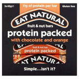 Eat Natural Protein Packed with Chocolate and Orange Fruit &amp;amp; Nut Bars 3 x 45g