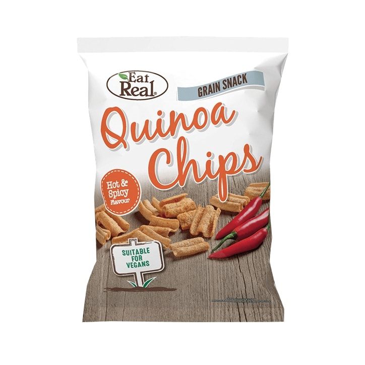 Eat Real Hot & Spicy Quinoa Chips 80g