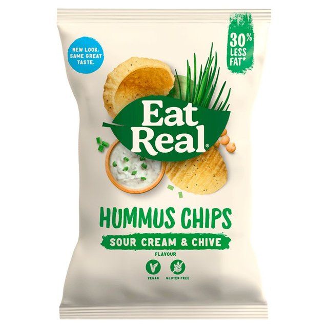 Eat Real Hummus Sour Cream & Chives Flavour Chips