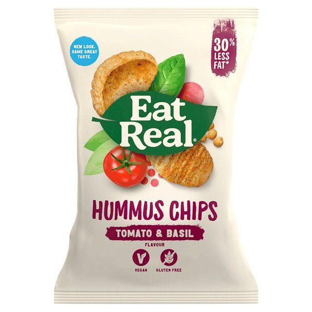 Eat Real Hummus Tomato &amp;amp; Basil Flavoured Chips Default Title