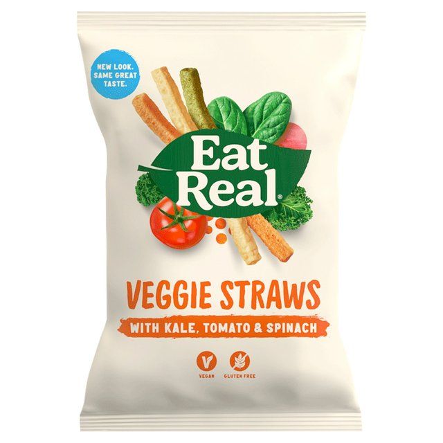 Eat Real Kale Tomato Spinach Veggie Straws Single Bag