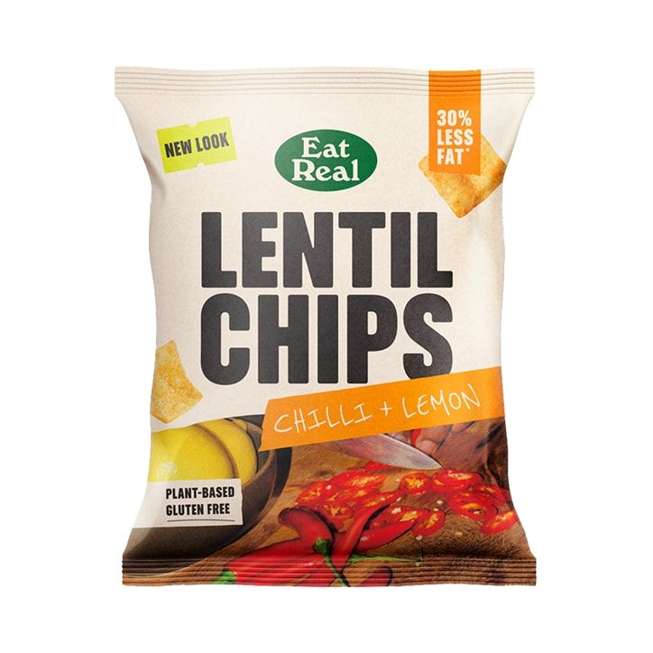 Eat Real Lentil Chips Chilli & Lemon 40g