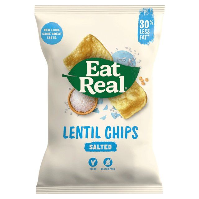 Eat Real Sea Salt Lentil Chips Single Bag Default Title