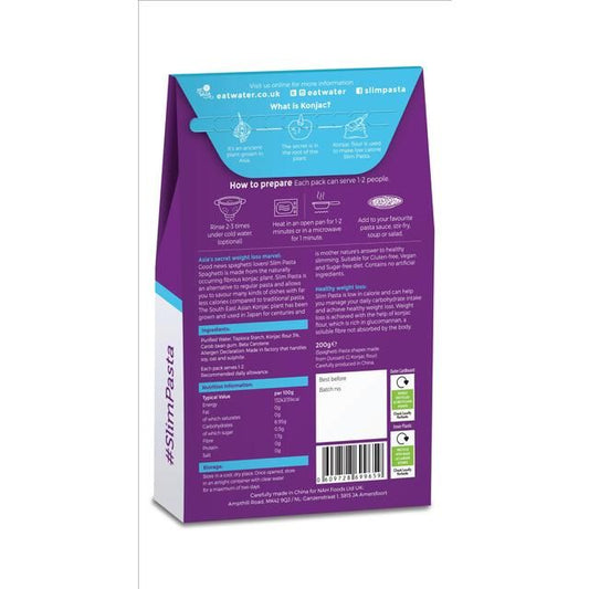 Eat Water Slim Vegan Pasta Spaghetti   200g