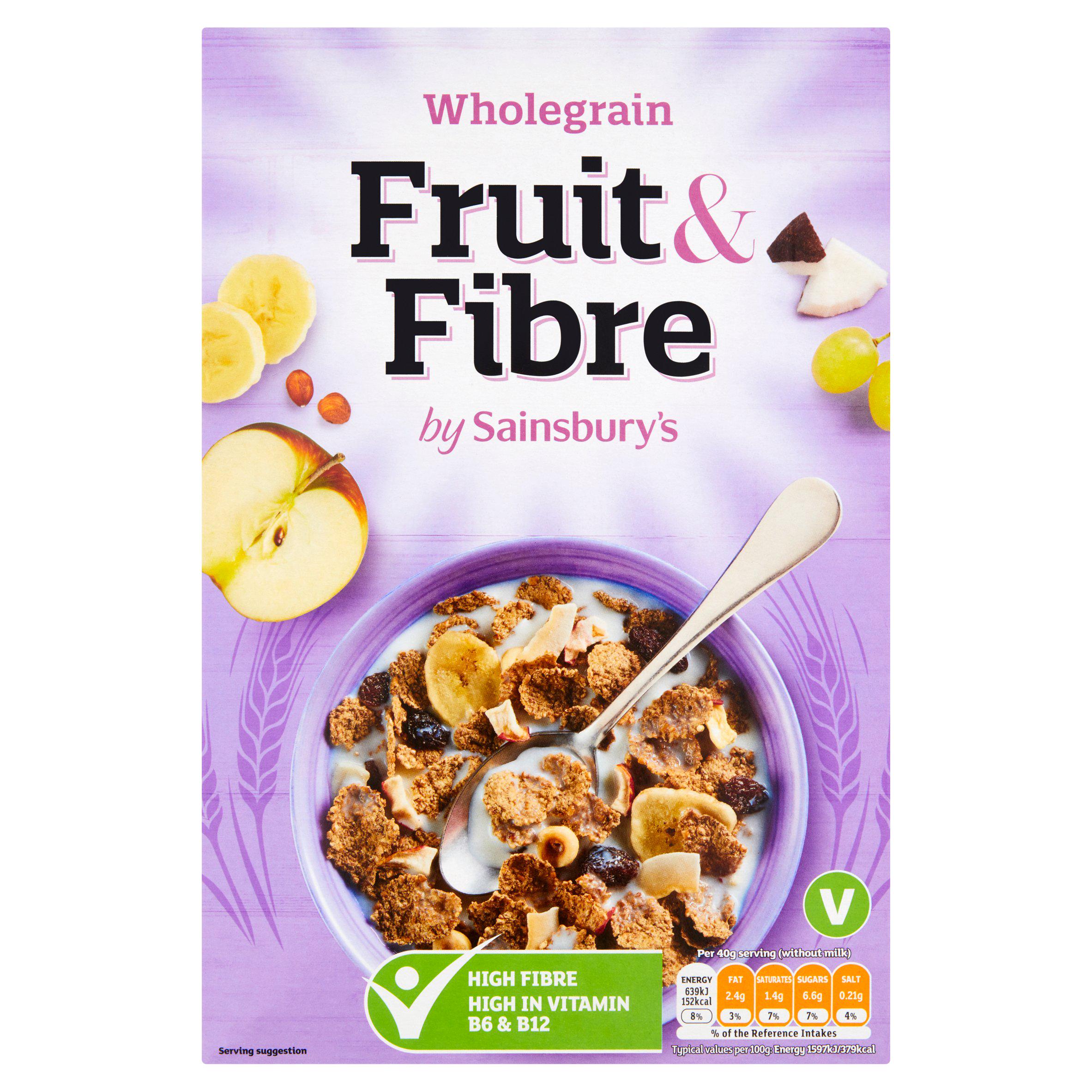 Sainsbury's Wholegrain Fruit & Fibre 750g cereals Sainsburys   