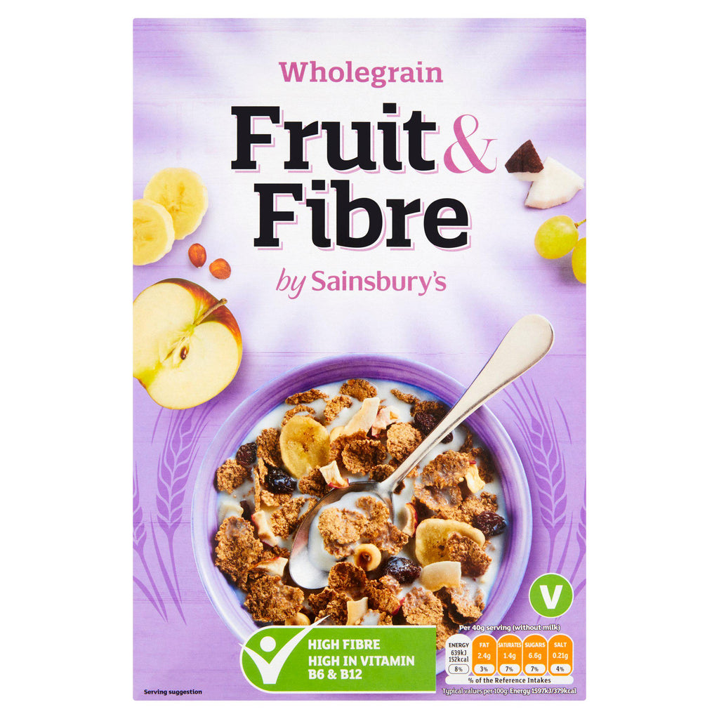 Sainsbury's Wholegrain Fruit & Fibre 750g