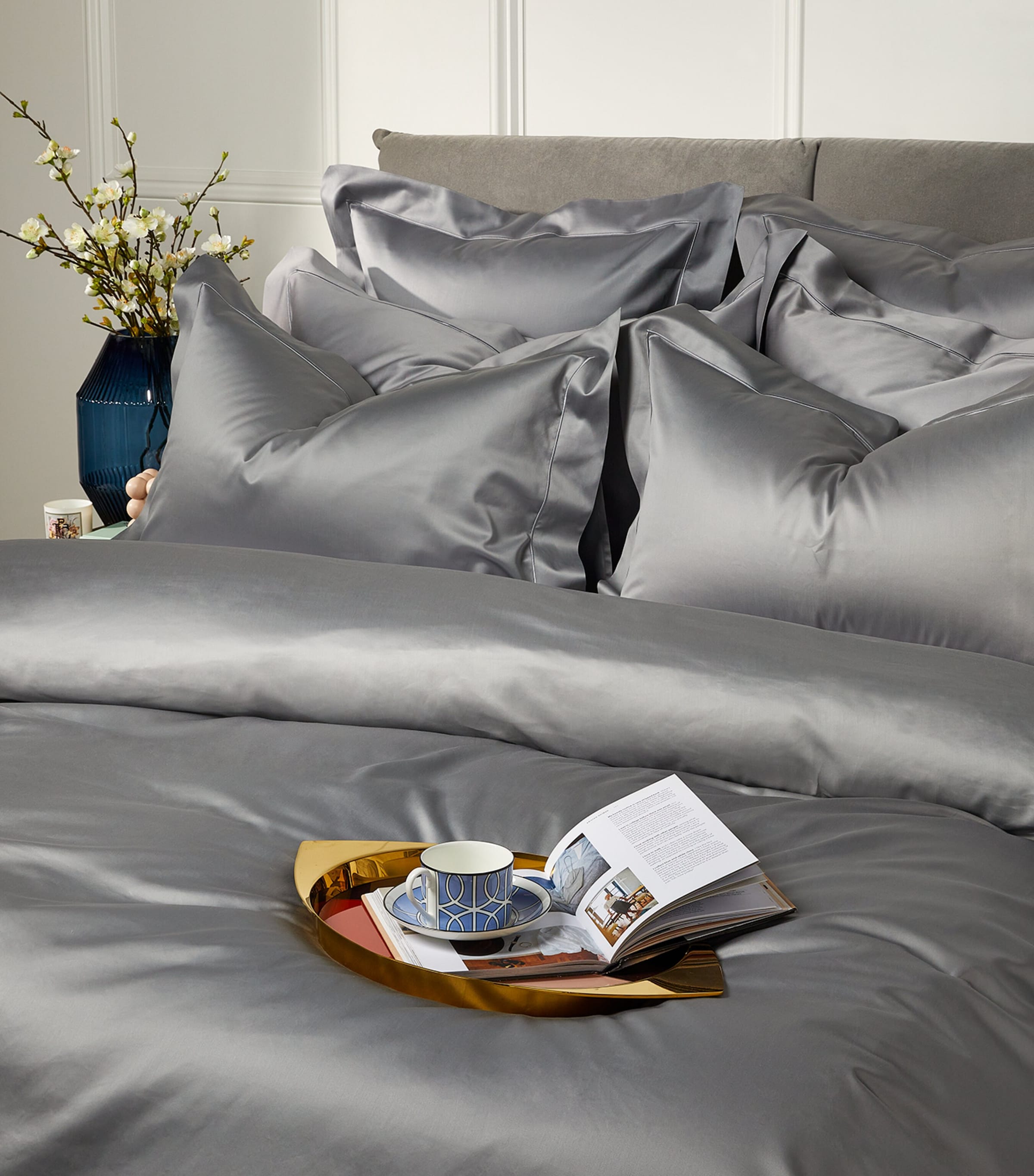 Square Oxford Pillowcase 65cm x 65cm Egyptian Cotton Sateen