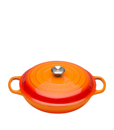 Harrods Le Creuset Cast Iron Shallow Casserole Dish 30cm- Buy online at McGrocer